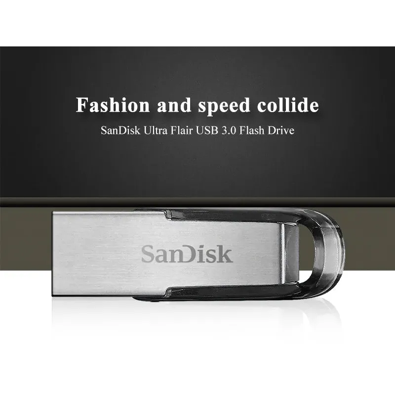 Original SanDisk Ultra Flair CZ73 USB 3.0 Flash Drive 32GB 64GB Memory Stick 128GB 256GB 16GB USB Pen Drive U Disk For Computer