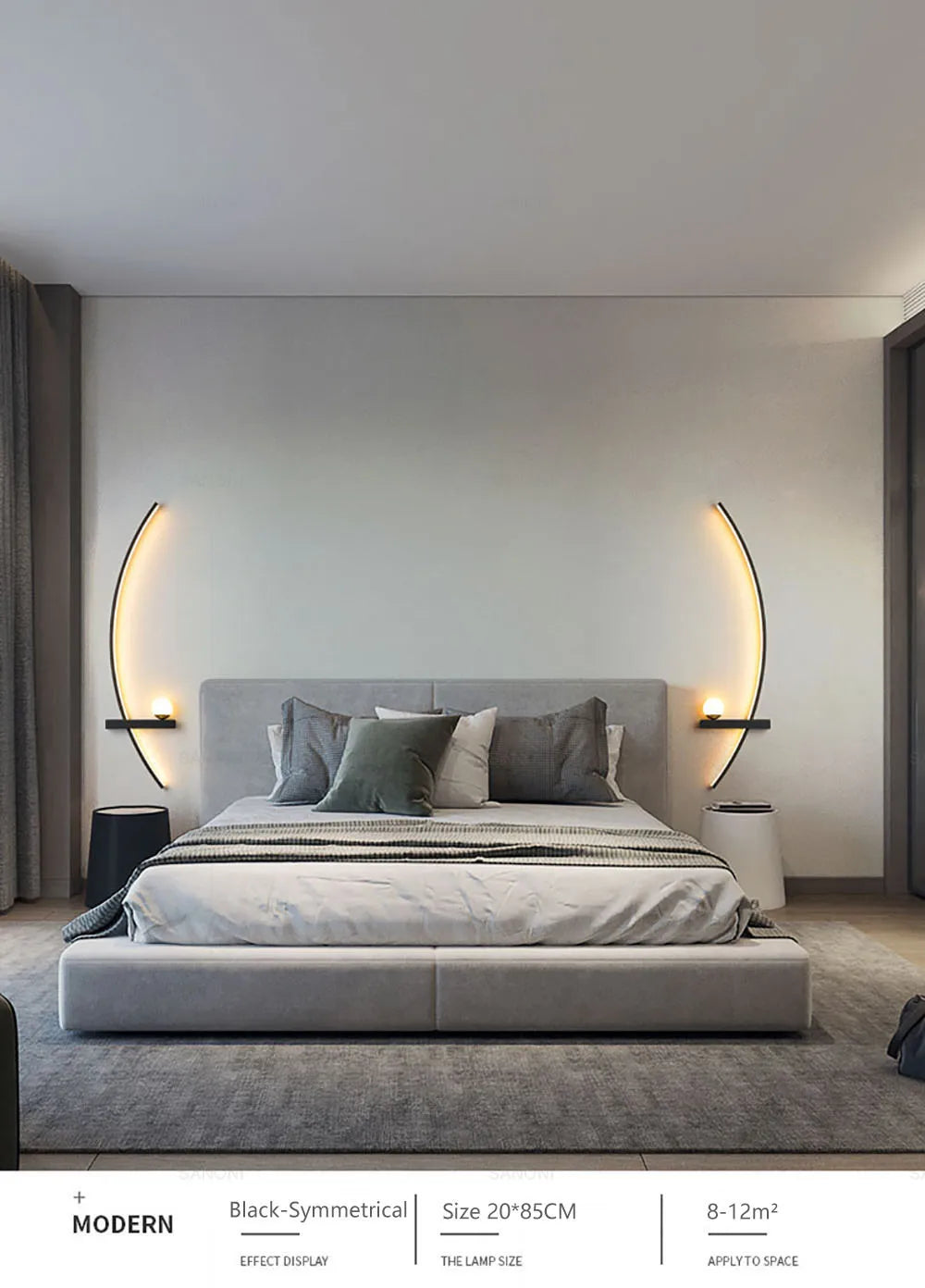 Nordic led lâmpada de parede listras arandela para o quarto cabeceira sala estar estudo escadas decoração casa luminária interior lustre