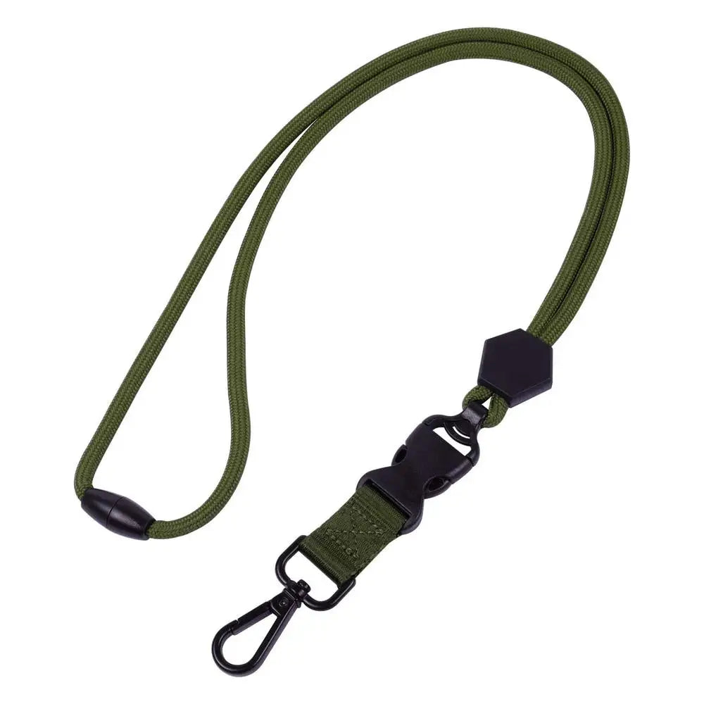 Heavy Duty Removível Badge Reel Holder Keychain, Pendurado Neck Strap, Lanyard Tactical ID Name Card Holder para caminhadas ao ar livre
