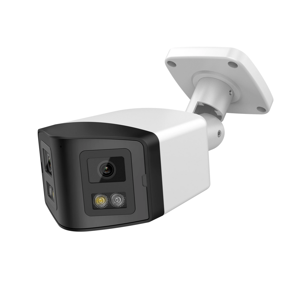 Hikvision-Compatibele 4K 8mp ColorVu 170 °    Câmera IP Panoramische Binocular Md2.0 Tweerich tingsges Preken Thuis Câmera CCTV