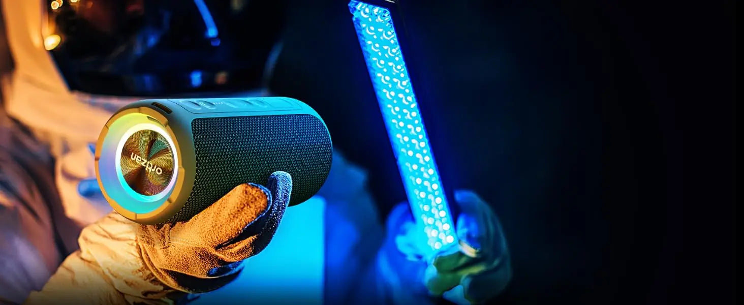 Ortizan alto-falantes bluetooth 40w graves aprimorados portátil ao ar livre sem fio alto-falante 30 horas ip7 à prova dip7 água chuveiro alto-falante bluetooth 5.3