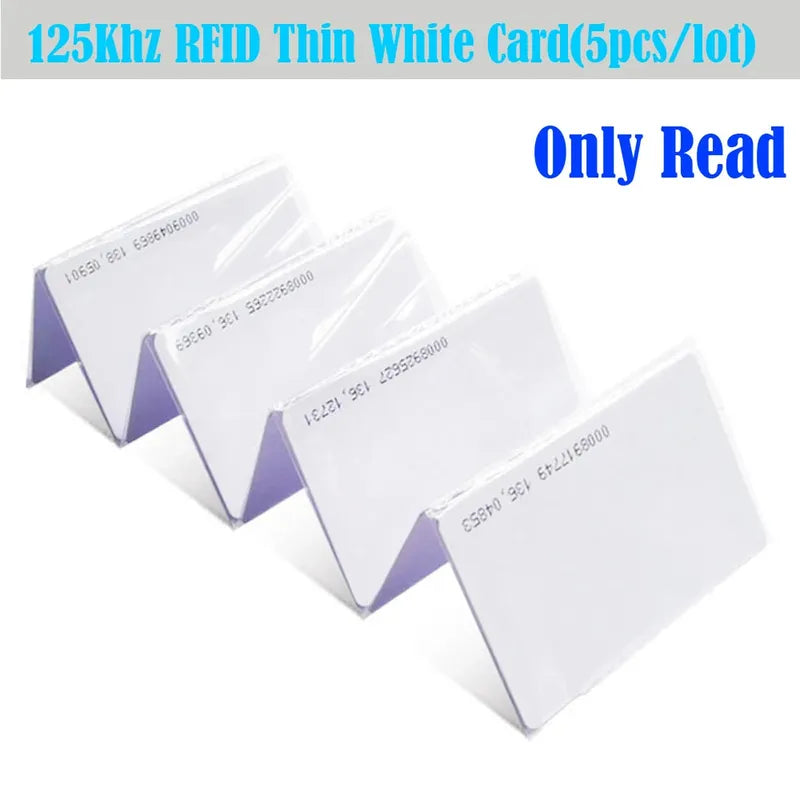 125Khz rfid white card 5pcs/10pcs/100pcs ID White Thick 125KHz TK4100 Keyfobs RFID Waterproof Key Tag Keychain Card