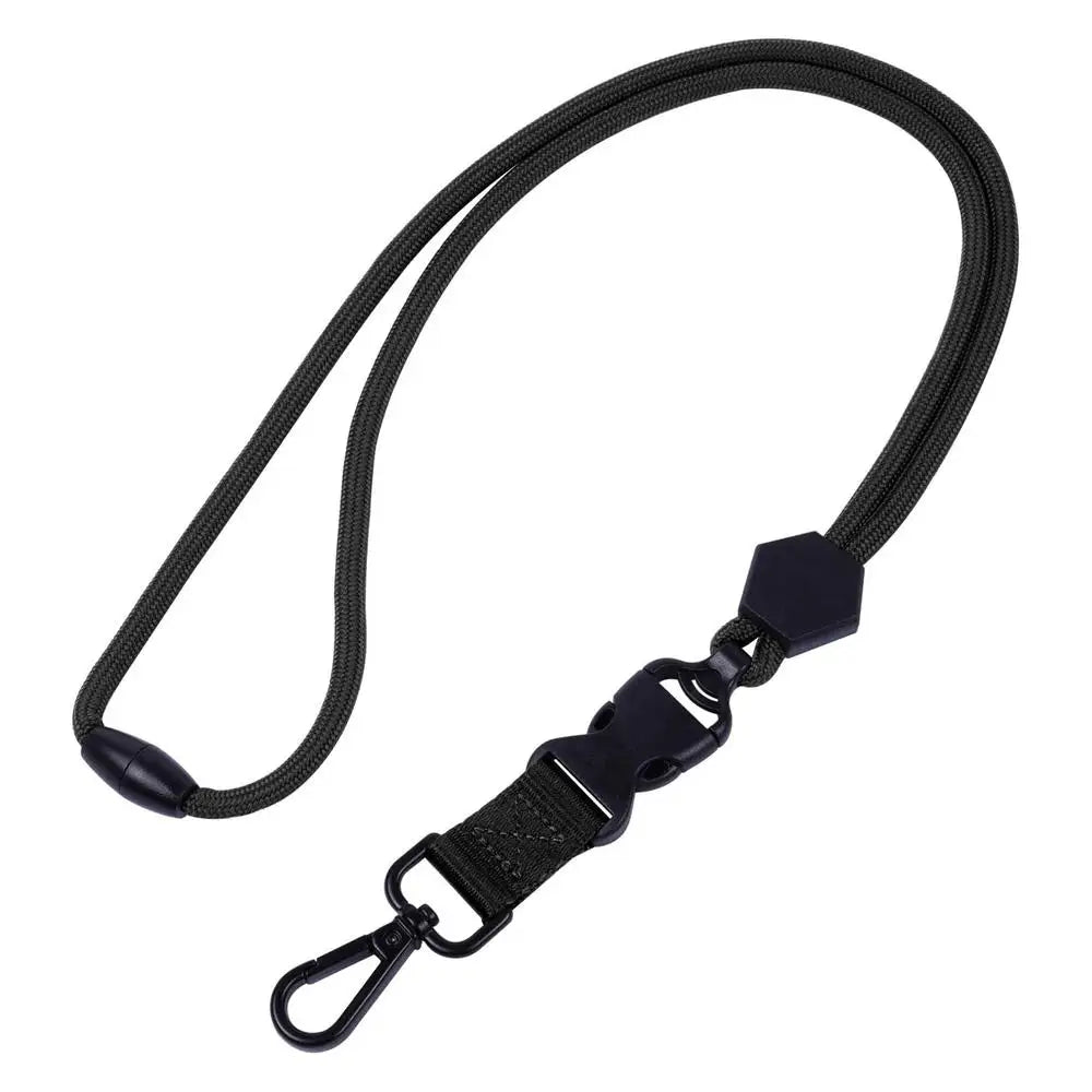 Heavy Duty Removível Badge Reel Holder Keychain, Pendurado Neck Strap, Lanyard Tactical ID Name Card Holder para caminhadas ao ar livre