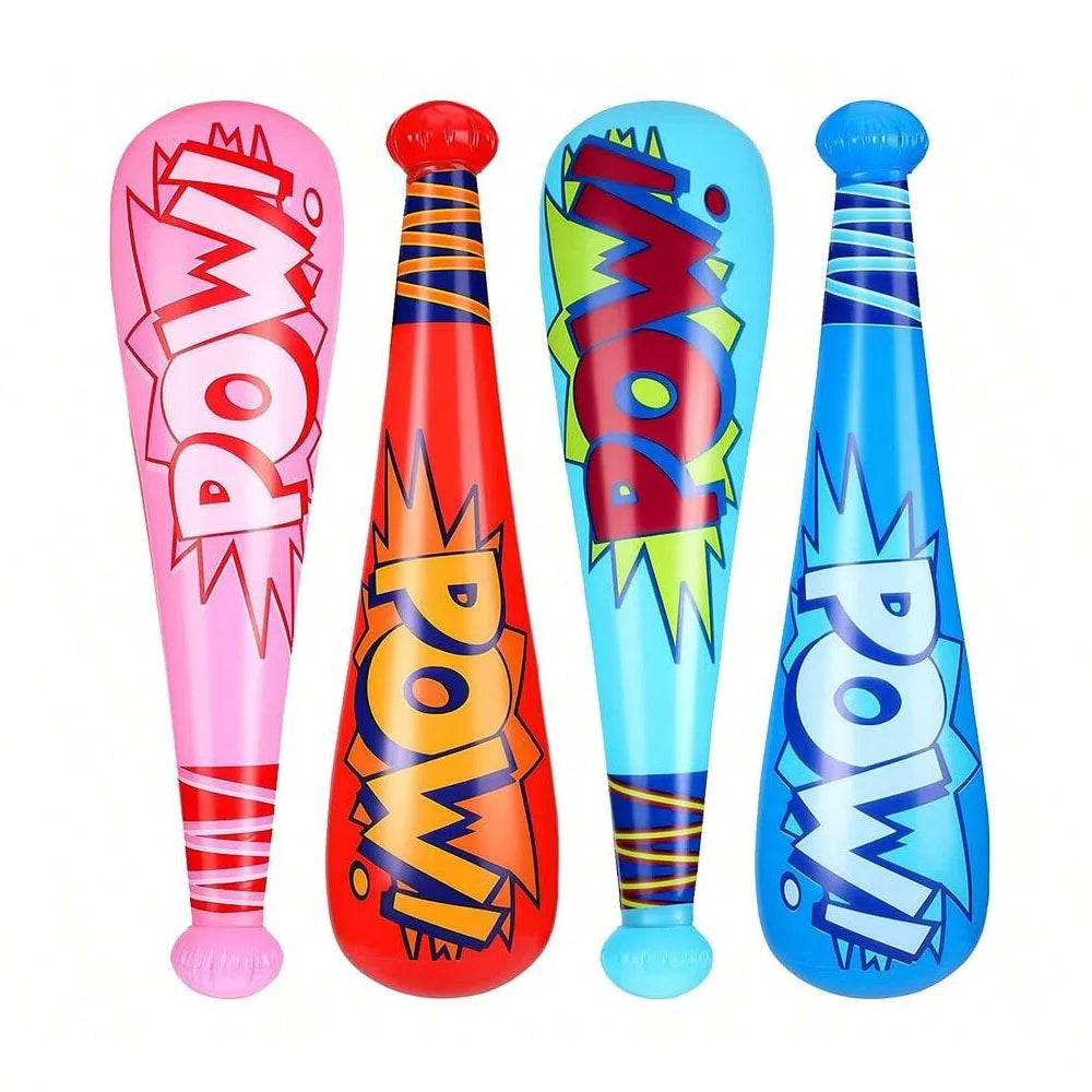 POW Inflável Cartoon Baseball Bat, Brinquedos De Jogo De Água, Presente De Festa, Vara, 12Pcs