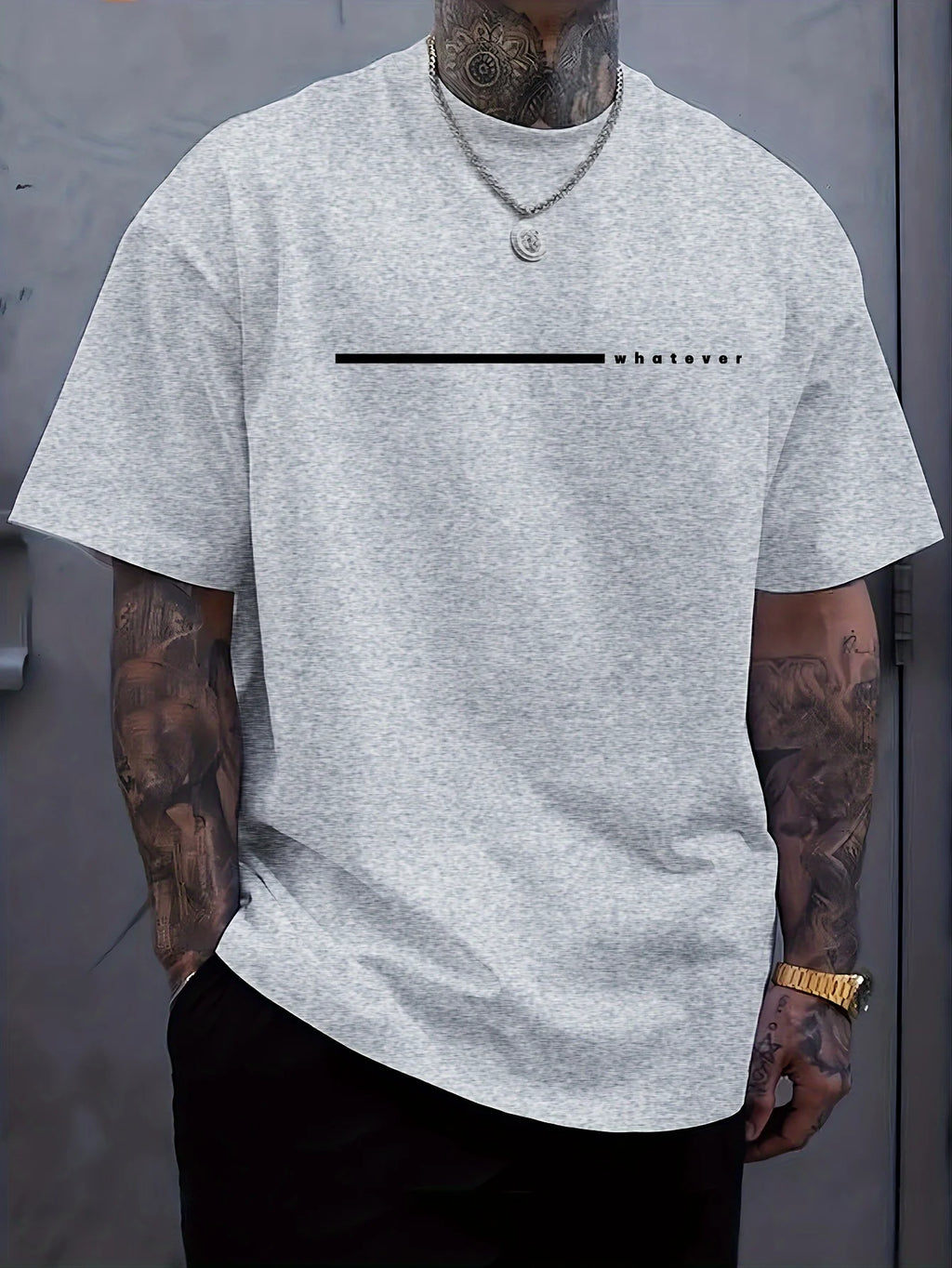 Verão masculino casual esportes solto plus size qualquer carta impressa confortável em torno do pescoço manga curta camiseta