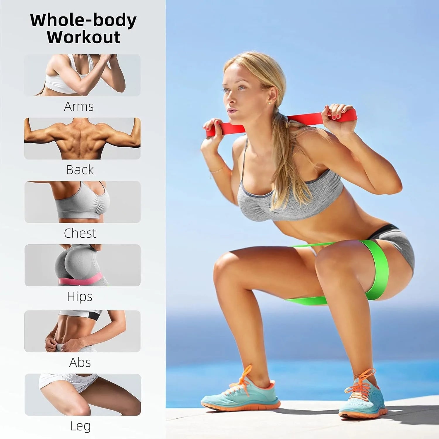 Bandas de resistência tpe conjunto de fitness faixas de borracha treinamento de força expansor yoga equipamentos de ginástica laço de borracha elástica