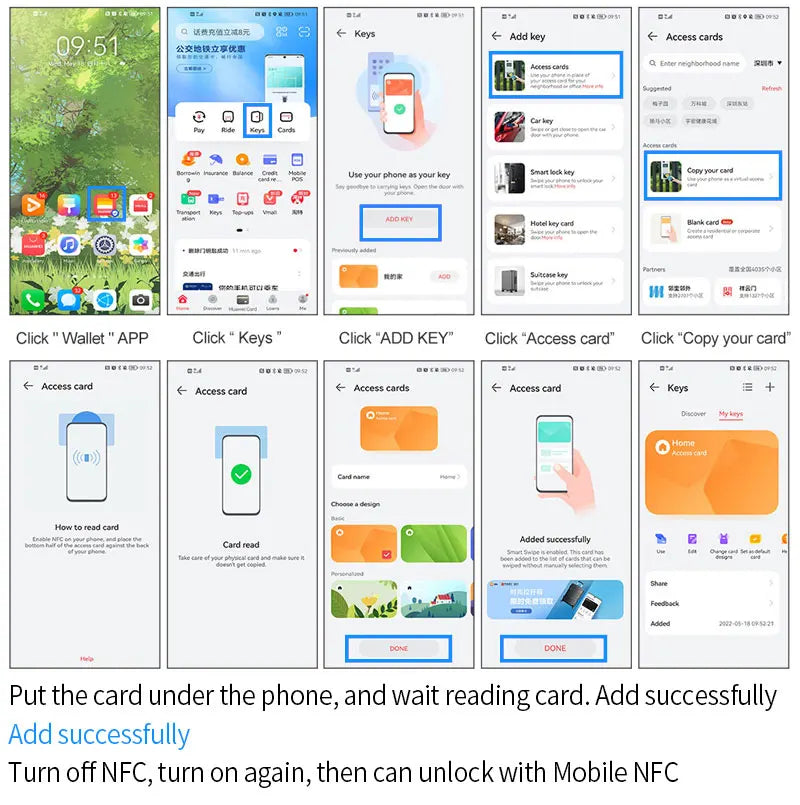 Waterproof NFC Bluetooth Tuya APP Controle De Acesso, Controle De Acesso De Impressão Digital Biométrico, Cartão RFID, Bloqueio Da Porta Do Teclado, 13.56Mhz