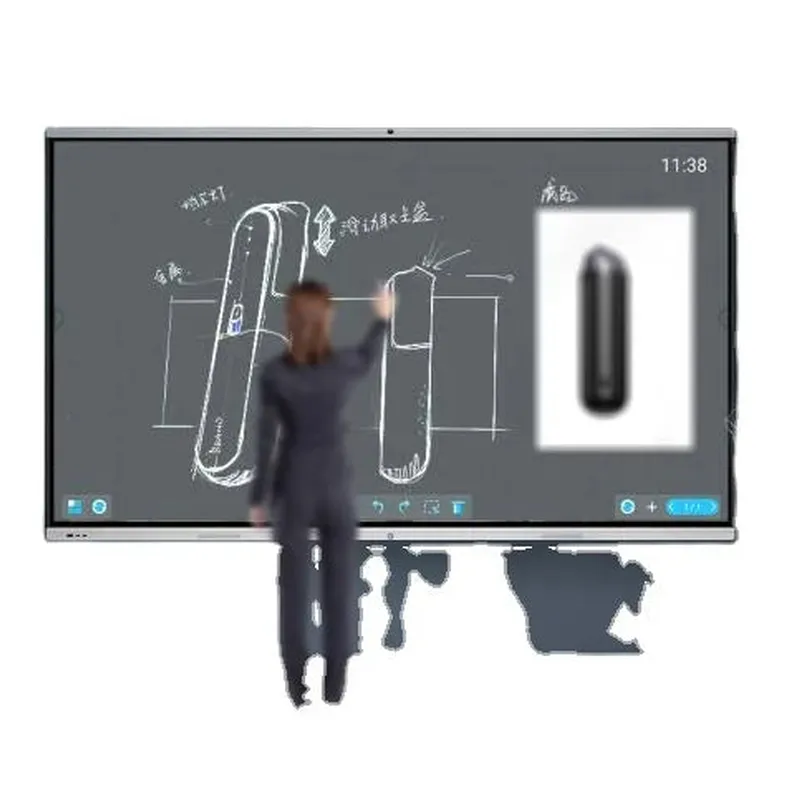 55 65 75 85 86 98 110 inch panel smart board touch screen digital white 8k smart interactive board classroom teaching