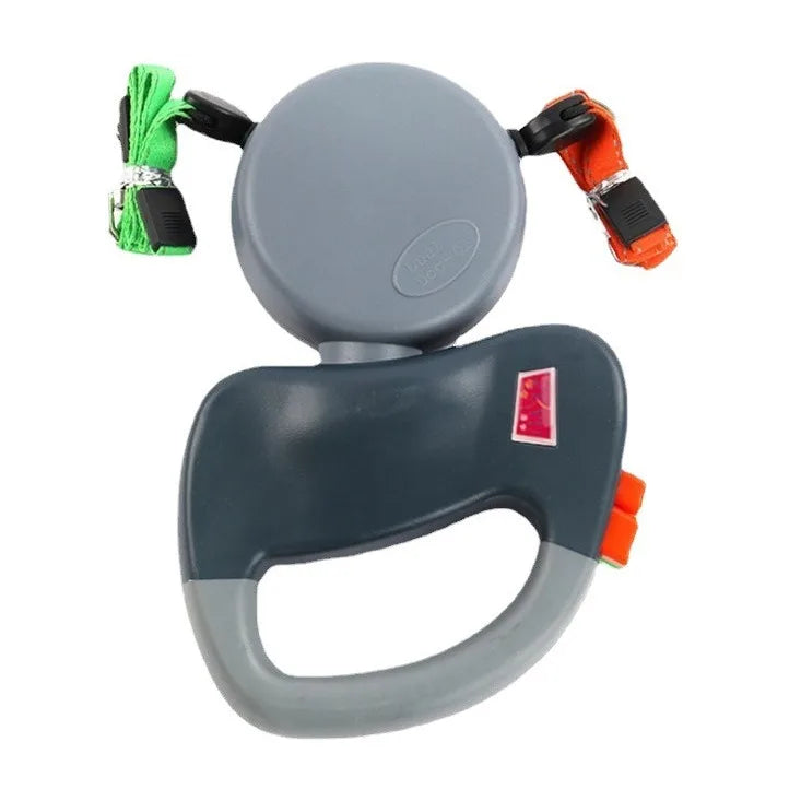 Trela retrátil dupla para cães, edição aprimorada, auto-antangular, reflexiva, à prova d'água, suporta até 50lb, trela de corrida para cães