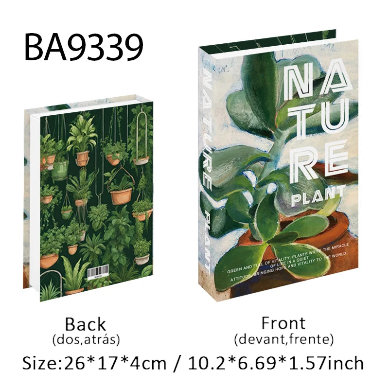 Caixa de armazenamento de livro falso que pode ser aberta, livros decorativos de luxo, mesa de café, ornamento, prateleira de quarto, decoração nórdica de interiores, decoração de casa
