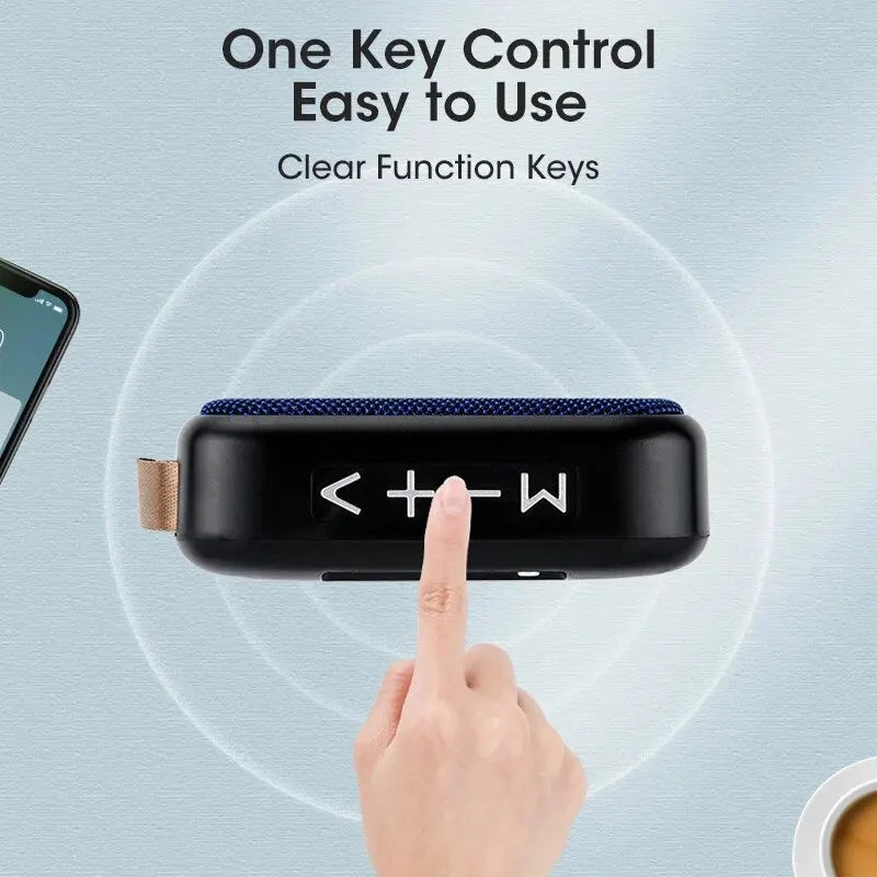 Novo Alto-falante sem fio ao ar livre portátil subwoofer mini alto-falante casa pano cartão alto-falante