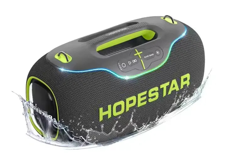 Hopestar alto-falante a80 alto gravador de áudio portátil de alta qualidade 350w rgb subwoofer home theater usb festa computador dc