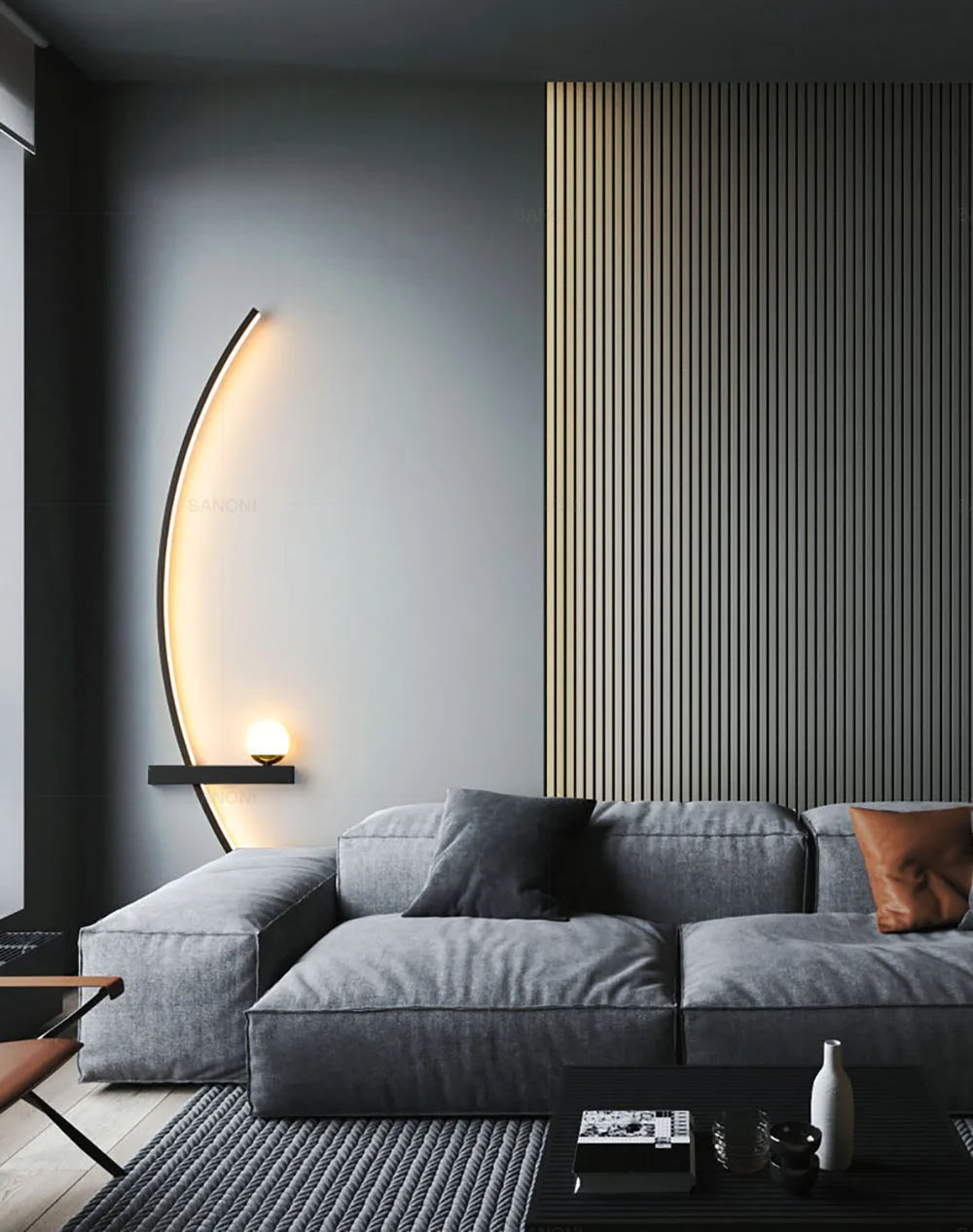 Nordic led lâmpada de parede listras arandela para o quarto cabeceira sala estar estudo escadas decoração casa luminária interior lustre
