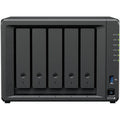 Synology DiskStation DS1525+ NAS Enclosure, AMD Ryzen V1500B, 8GB RAM, 5 Drive Bays, 3.5" SATA HDD, 2.5" SATA SSD & M.2 2280 NVMe SSD Support | DS1525+