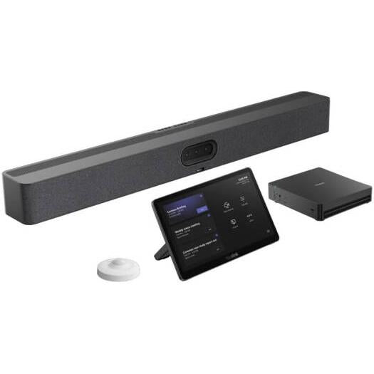 Jabra PanaCast 50 Room System,Panoramic Multi-Camera Array, 13 MP Camera Resolution, Up to 6x Lossless Digital Zoom, 2x 2" (50mm) Woofers, 2x 3/4" (20mm) Tweeters, Black | 8601-337