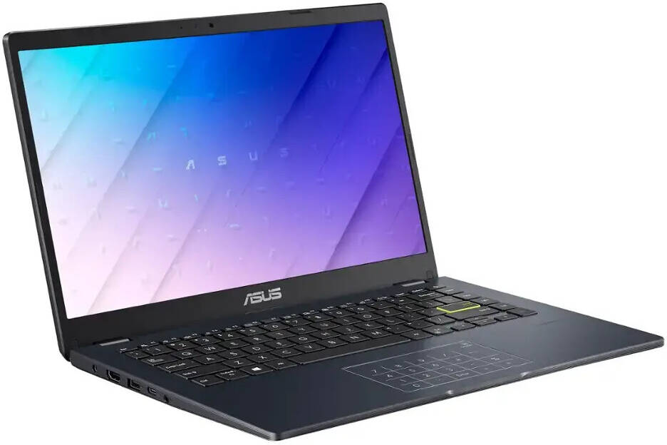 Notebook ASUS E410 de 14" FHD, Processador Intel Celeron N4500, 4GB de RAM, SSD de 64GB, Placa de vídeo dedicada UMA, Windows 11 Home no Modo S, Preto Estelar | E410KA-CL464