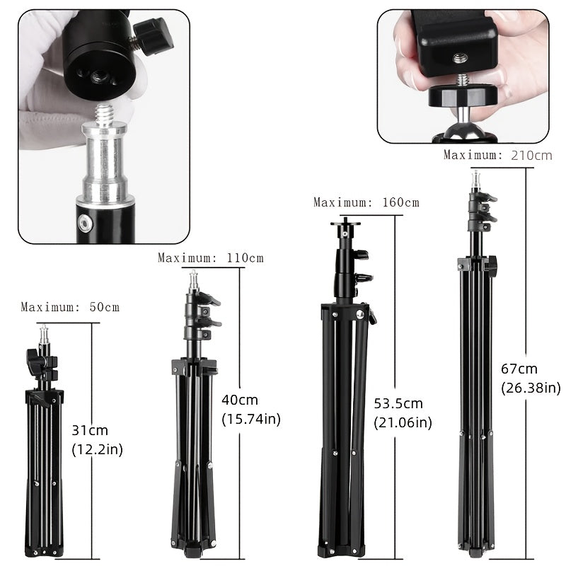 The RP01-B Is a Compact And Portable Tripod for Photography Lighting, Ideal for Use with Softboxes, Video Flashes, And Reflector Fill Lights in Photography Studios. It Works with Various Sizes of Background Stands, Including