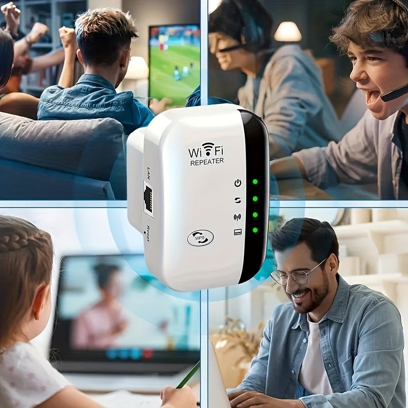 Wireless Extender Repeater | OURLIFE Home Network Signal Booster - Enhances WiFi Coverage and Performance, 2.4 GHz Single Band, Power Supply 220V-240V