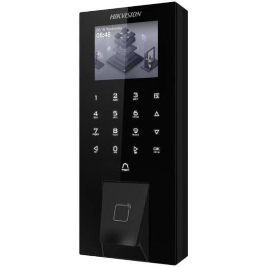 Hikvision Value Fingerprint Terminal, 2.4" LCD 320 x 240 Display, 5000 Fingerprint Capacity, 5000 Card Capacity, M1 Card Type, Optical Fingerprint Module, Black | DS-K1T807MBFWX-E1