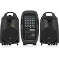 Behringer Ultra-Compact 2000W 8-Channel Portable PA System with Bluetooth Wireless Technology, Wireless Microphone Option, Klark Teknik Multi-FX Processor & FBQ Feedback Detection | PPA2000BT