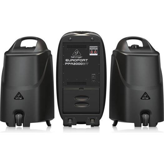 Behringer Ultra-Compact 2000W 8-Channel Portable PA System with Bluetooth Wireless Technology, Wireless Microphone Option, Klark Teknik Multi-FX Processor & FBQ Feedback Detection | PPA2000BT