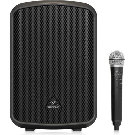 Behringer Europort MPA200BT Portable Bluetooth PA Speaker, 200W Class D Power, Built In Rechargeable Battery, 20 Hour Playtime, 4 Channel Mixer & Wireless ULM Mic Included | MPA200BT