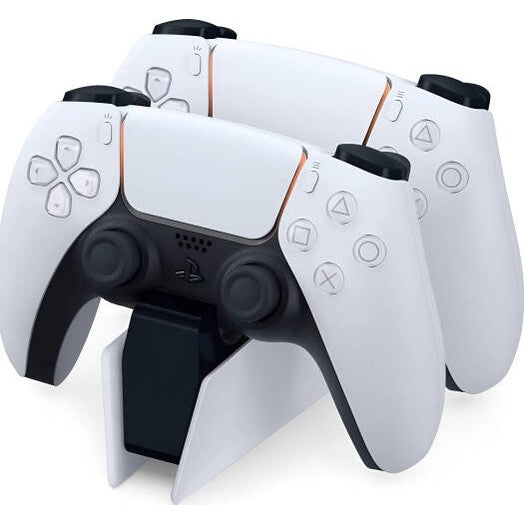 Sony PlayStation 5 DualSense Charging Station, Dual Charging Ports, Fast Charging, Anti-Slip Base, LED Charging Indicators, Easy Docking, Free Up USB Ports, Click-in Design, White | 3005837