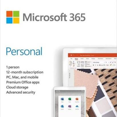 Microsoft 365 Personal - For PC, Mac, iOS and Android, English Subscription, Middle East Version, 1 Year License, for 1 User | QQ2-01011