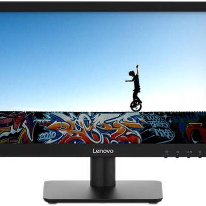 Lenovo D19-10 Monitor, 19" TN Display, HD Resolution, 60Hz Refresh Rate, 5ms Response Time, 16.7m Color Display, WLED Backlight, Black | 61E0KCT6UK