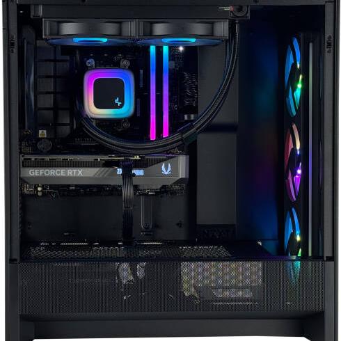 PowerLite Gaming PC - Intel Core Ultra 5 225F, ASUS NVIDIA RTX 5060 8GB, 16GB 5200MHz DDR5 RAM, 1TB M.2 PCIe Gen 4 NVMe SSD + 650W PSU