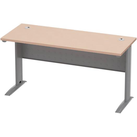Mahmayi Stazion 1210 Office Desk, Modern Design Desks For Computer Workstation, 75 cm Hight, Lockable Privacy, Durable Quality, Cable Management Box, Oak | SZ-1210-OK