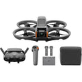 DJI Avata 2 Fly More Combo FPV Drone, 1/1.3-inch Image Sensor, Built-in Propeller Guard, Binocular Fisheye Visual Positioning, Turtle Mode, Cinematic Magic w/ One Tap, 3 Battery, Gray | DJI-FAV200-C2