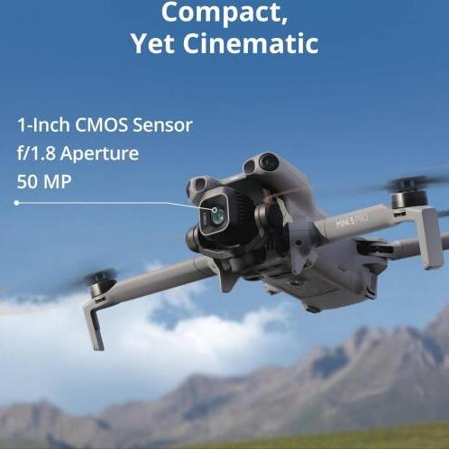 DJI Mini 5 Pro Fly More Combo Plus, DJI RC 2, 1-Inch CMOS, Obstacle Sensing, ActiveTrack 360°, 225° Gimbal Rotation, Extended Battery Life | Mini-5-Pro-Fly-Plus