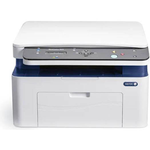 Xrox WorkCentre 3025 Multifunction Printer / Print / Copy / Scan, Up to 21 ppm Letter / 20 ppm A4 Print Speed, 600 x 600 dpi, 100 Sheets B/W Output, Wi-Fi b/g/n, High-Speed USB 2.0,White | 3025V-BI