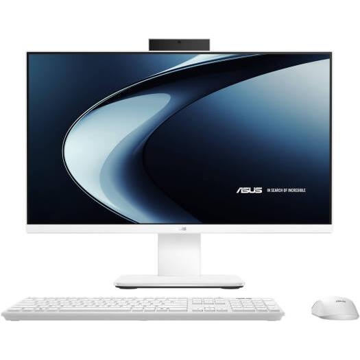 ASUS V400 All-in-One Desktop Computer, 24" FHD LED Touch Display, Intel Core i7-13620H, 8GB RAM 512GB SSD, Intel UHD Graphics, English Wireless Keyboard, No OS, White | 90PT03X1-M05KW0