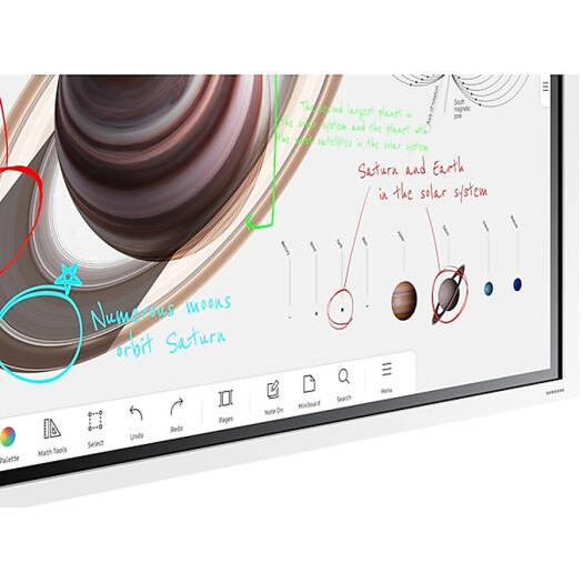 SAMSUNG Flip Pro WMB Interactive Display with Skill Tech Rotating Mobile Stand, 55" 4K UHD VA 60Hz Display, IR Touch Technology, Built-In Cable Management, White | LH55WMBWBGCXUE / SH 046RMS