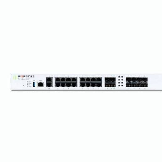 Fortinet FortiGate-200F SD-WAN Network Gateway, 3 Year 24x7 FortiCare & FortiGuard Unified Threat Protection, 18 GE RJ45 Ports, 8 GE SFP Slots, 4 10GE SFP+ Ports, White | FG-200F-BDL-950-36