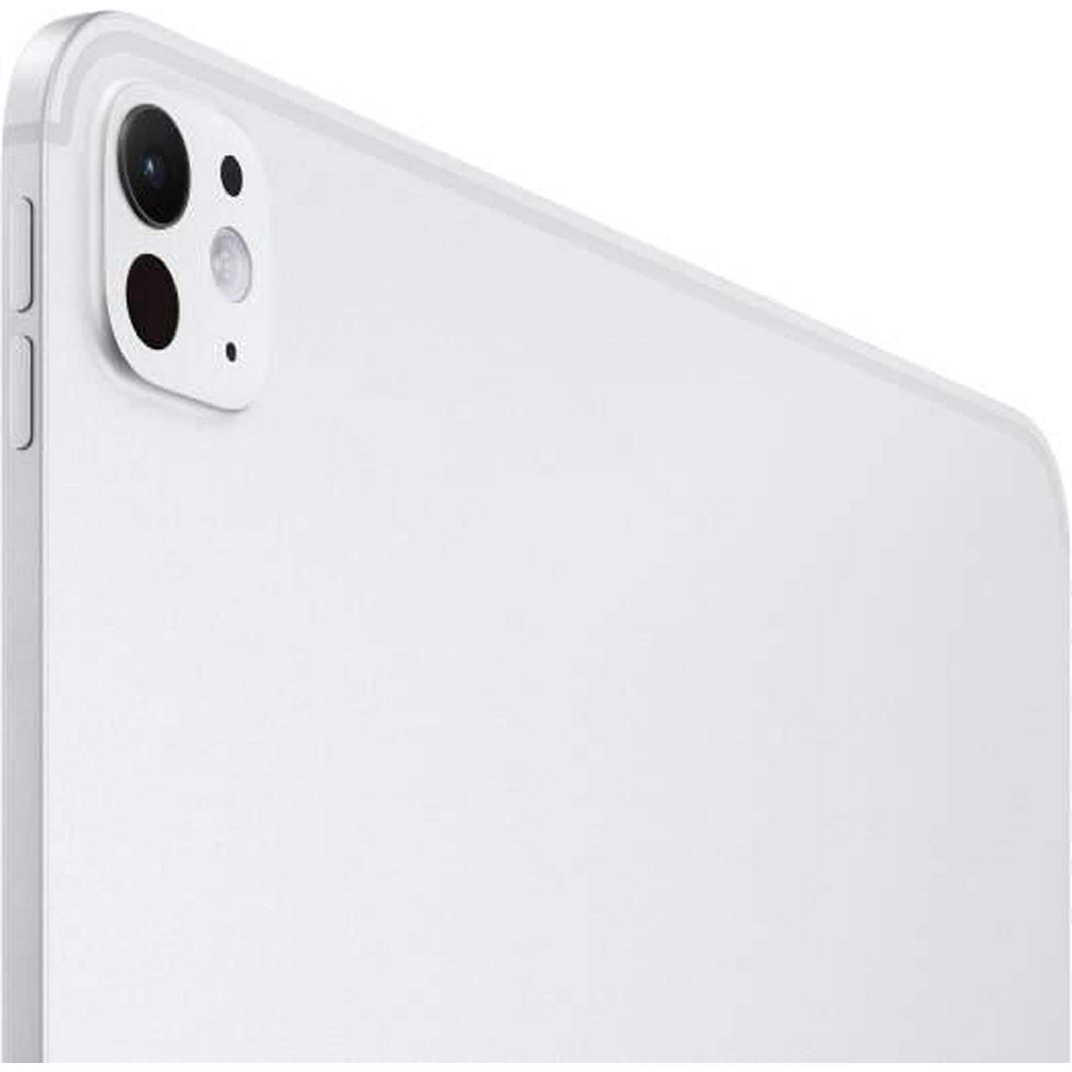 Apple iPad Pro,13" Ultra Retina XDR Display, M4 Chip, 9-Core CPU, 10-Core GPU, 16-Core Neural Engine, 8GB RAM, 256GB Storage, Wi-Fi + Cellular Connectivity, Silver | MVXT3
