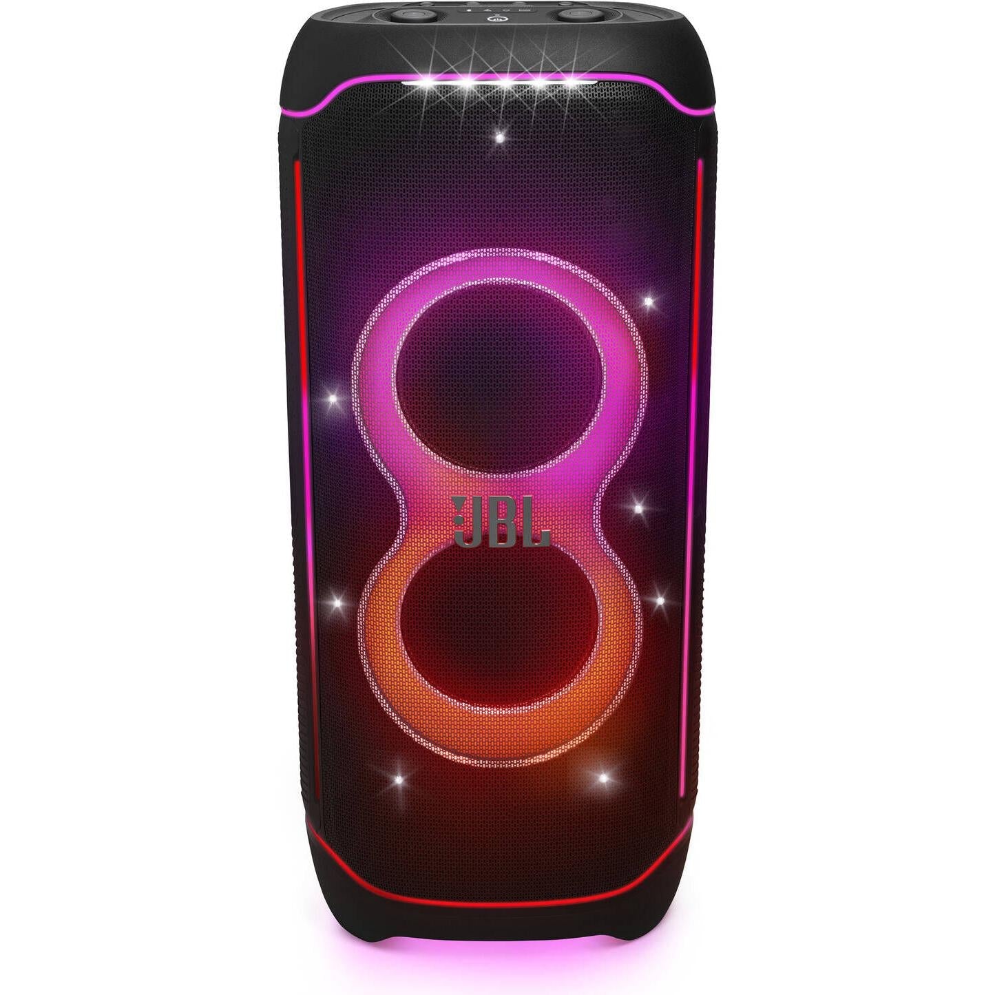 JBL PartyBox Ultimate 1100W Party Speaker, Dolby Atmos for 3D Sound, Wi-Fi 6 & BT, Starry LEDs & Lighting Effects, 6 Drivers for Balanced Audio, 2 x Mic Inputs & Guitar Jack, Black | PARTYBOXULT-BK