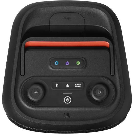 JBL Partybox Club 120 Portable Party Speaker, 160W Output Power, Bluetooth 5.3, Futuristic Lightshow, Up to 12 Hours of Play Time, Auracast Connection, IPX4 Rated Protection, Black | JBLPBCLUB120UK