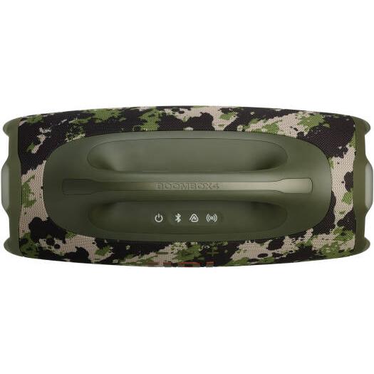JBL Boombox 4 Portable Bluetooth Speaker, 2x 65W RMS Woofer Power, 37Hz - 20kHz Frequency Response, Two Bast Boost Settings, Up to 28 Hours Playing Time, IP68 Waterproof & Dustproof, Squad | BMBX-4