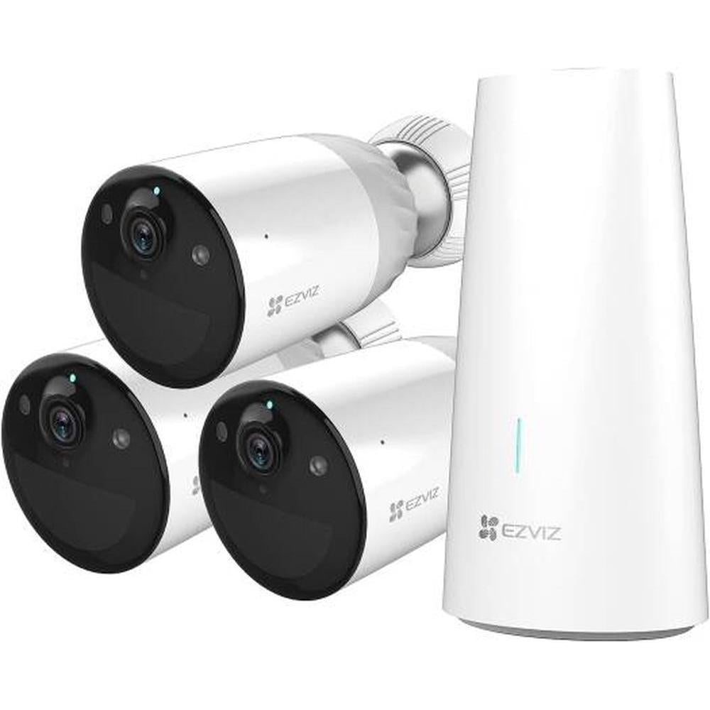 EZVIZ BC1 WiFi Outdoor Camera,1080p Security Camera CCTV with 365 Days Battery Life, Color Night Vision, PIR Motion, Smart Human Detection, 2 Way Audio, Alexa & Google Assistant, White | CS-BC1-B3