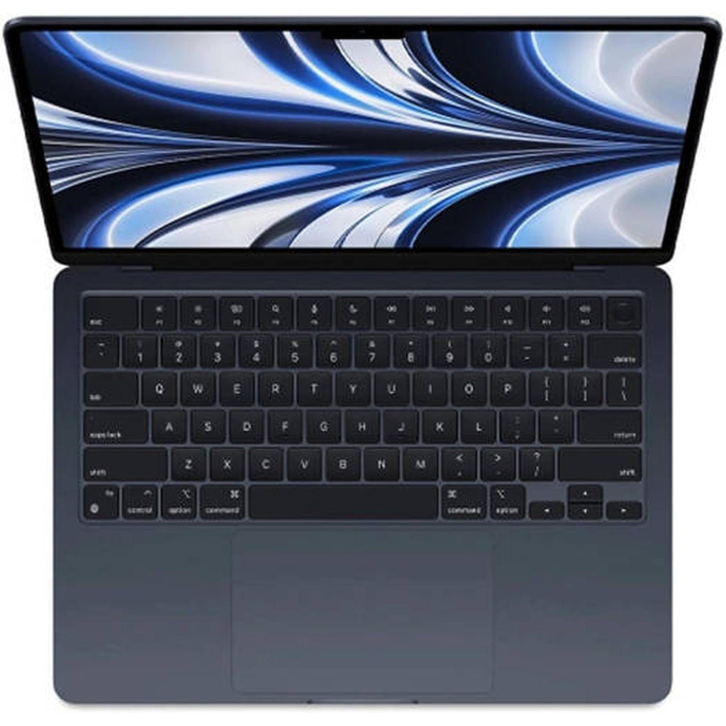 Apple MacBook Air 13.6" Laptop, IPS Liquid Retina Display, M2 Chip, 8 Core CPU, 8 Core GPU, 16GB RAM, 256GB SSD, Backlit English Keyboard, Touch Trackpad, Touch ID, Midnight | Z160001TT / MC7X4HN/A