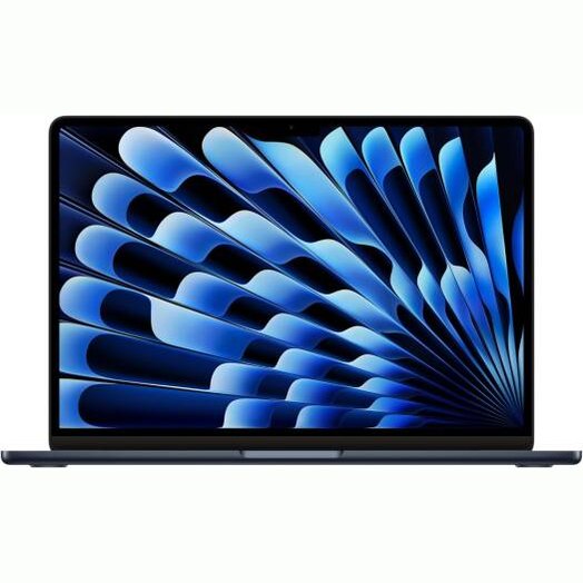Apple MacBook Air 15.3" Liquid Retina Display, Apple M4 Chip with 10-core CPU, 10-core GPU, 16-core Neural Engine, 16GB RAM, 256GB SSD, English Keyboard, Midnight | MW1L3 LL/A