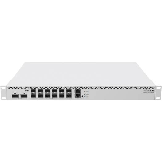 MikroTik CCR2216-1G-12XS-2XQ Cloud Core Router, AL73400 CPU, 16GB RAM, ARM 64bit Architecture, Gigabit Ethernet, 2x 100G QSFP28 & 12x 25G SFP28 Ports, 2x M.2, RouterOS L6, White | CCR2216-1G-12XS-2XQ