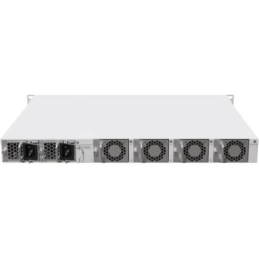 MikroTik CCR2216-1G-12XS-2XQ Cloud Core Router, AL73400 CPU, 16GB RAM, ARM 64bit Architecture, Gigabit Ethernet, 2x 100G QSFP28 & 12x 25G SFP28 Ports, 2x M.2, RouterOS L6, White | CCR2216-1G-12XS-2XQ
