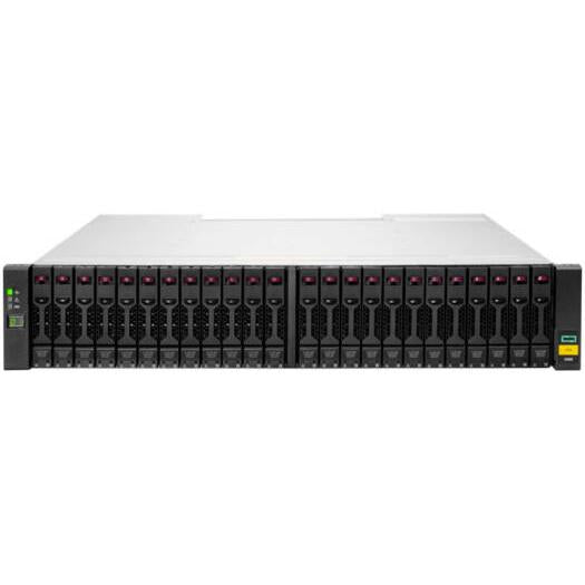 HPE MSA 2062 16Gb Dual Controller FC SFF Storage, 78x 3.84TB SAS RI SFF M2 SSD, 3x 2U 24d SFF Drive Enclosure, 2x AC Power Supplies, 2x .7m PDU Cords (IEC C14), 2x 16Gb SW FC SFP 4pk XCVR