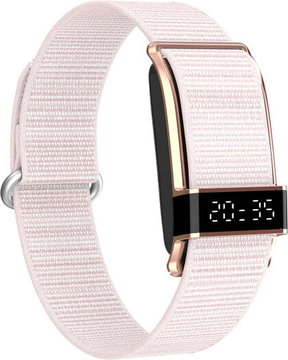 Porodo Trackfit Pro Smart Bracelet Fitness Tracker, Digital Display Activity Tracker, Heart Rate Blood Oxygen Monitor, IP68 Water Resistant Smart Band, Silver | PDS18SL