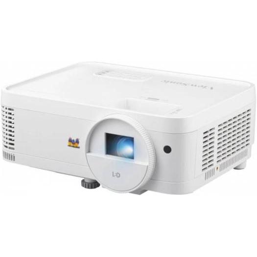 Viewsonic LS500 WXGA LED Business - Education Projector, 3000 ANSI Lumens, 30000 Hour Lifespan, Instant Power On/Off, 360° Projection, 1.55-1.70 Throw Ratio, 30"-300" Image Size, White | LS500WHE