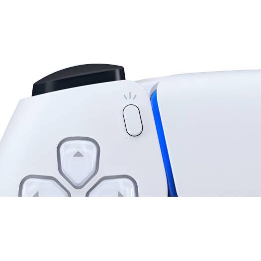 Sony PlayStation 5 DualSense Wireless Controller, Haptic Feedback & Adaptive Triggers, Bluetooth Technology, Built-in Mic, Headset Jack & Speaker, Built-in Battery & USB Type-C, White | PS5DSW